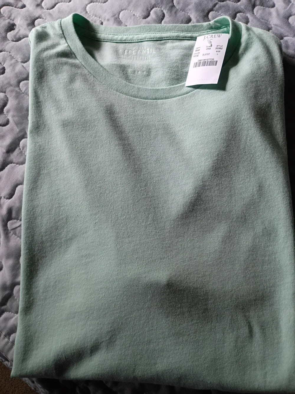 Essential J Crew Crew Neck T-Shirt - Mint Green.  New With Tags